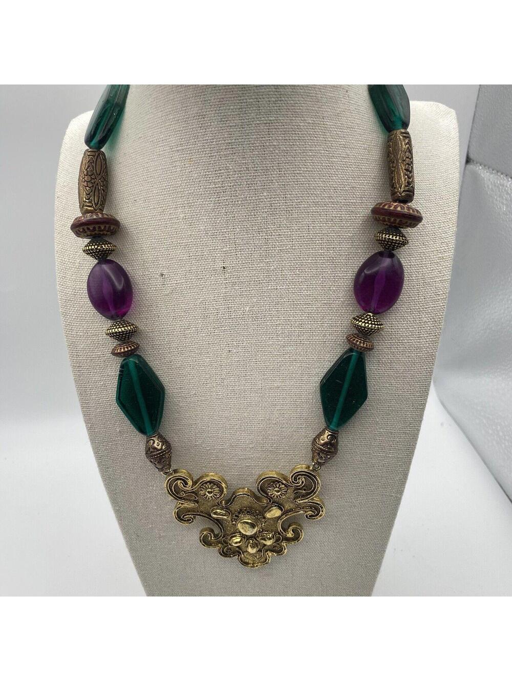 Vtg Ethnic Tibetan Necklace